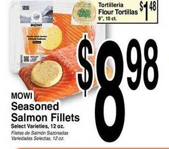 Super Saver Mowi seasoned salmon fillets offer