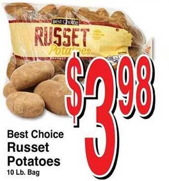 Super Saver Best choice russet potatoes offer