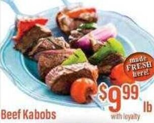 Chief Supermarket Beef Kabobs offer