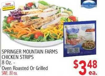 Ingles Markets Springer mountain farms chicken strips offer