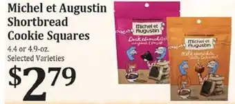 Rosauers Michel et augustin shortbread cookie squares offer