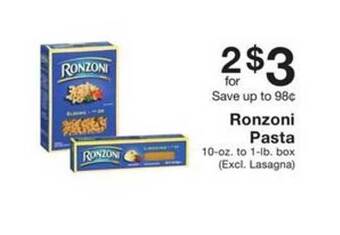 Fairway Store Market Ronzoni pasta offer