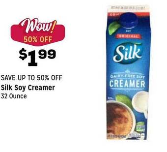 Grocery Outlet Silk soy creamer offer