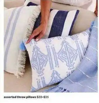 King Soopers Assorted throw pillows offer