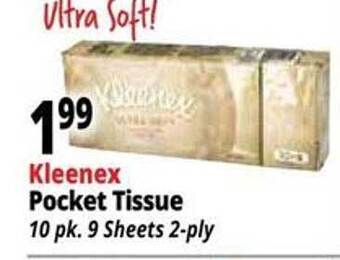 Ocean State Job Lot Kleenex pocket tissue offer