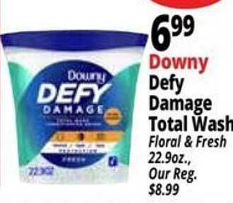 Ocean State Job Lot Downy defy damage total wash offer