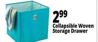Ocean State Job Lot Collapsible woven storage drawer offer