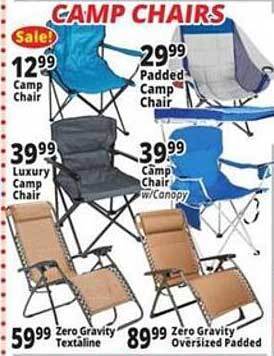 Ocean State Job Lot Camp chairs offer