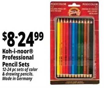 Ocean State Job Lot Koh-i-noor professional pencil sets offer