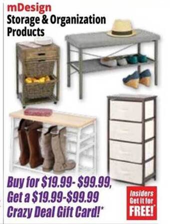 Ocean State Job Lot Mdesign storage & organization products offer