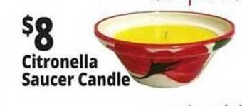 Ocean State Job Lot Citronella saucer candle offer