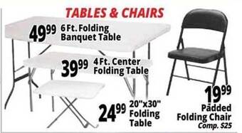 Ocean State Job Lot Tables & chairs offer