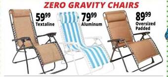 Ocean State Job Lot Zero gravity chairs offer