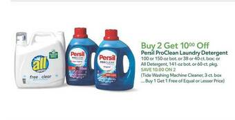 Publix Persil proclean laundry detergent offer