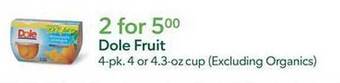 Publix Dole fruit offer