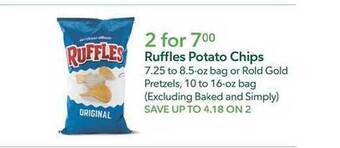 Publix Ruffles potato chips offer