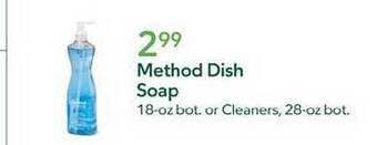 Publix Method dish soap offer
