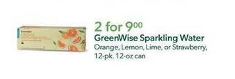 Publix Greenwise sparkling water offer
