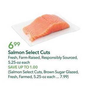 Publix Salmon select cuts offer