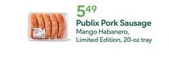 Publix Publix pork sausage offer