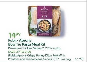 Publix Publix aprons bow tie pasta meal kit offer