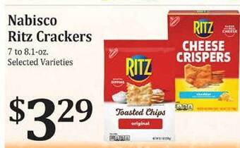 Rosauers Nabisco ritz crackers offer