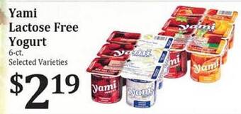 Rosauers Yami lactose free yogurt offer