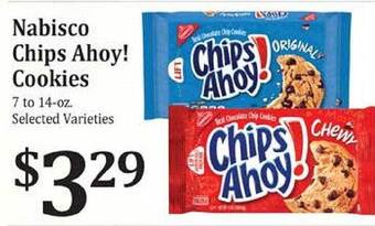Rosauers Nabisco chips ahoy! cookies offer