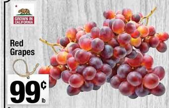 Super King Markets Red grapes offer