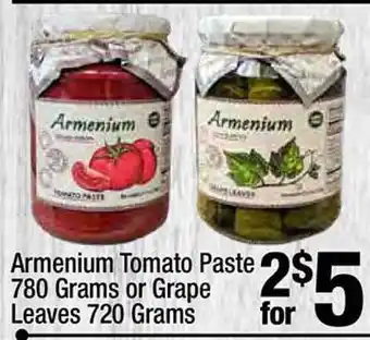 Super King Markets Armenium tomato paste, grape leaves offer