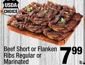 Super King Markets Beef short or flanken ribs regular or marinated offer