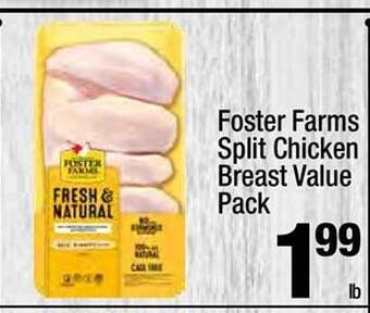 Super King Markets Foster farms split chicken breast value pack offer