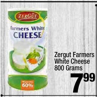 Super King Markets Zergut farmers white cheese offer