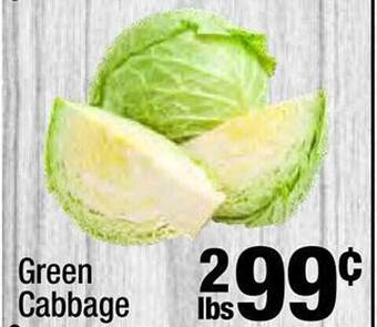 Super King Markets Green cabbage offer