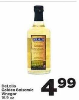 Weis Markets Delallo golden balsamic vinegar offer
