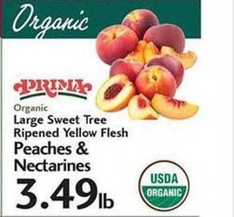 Sunset Foods Large sweet tree ripened yellow flesh peaches & nectarines offer