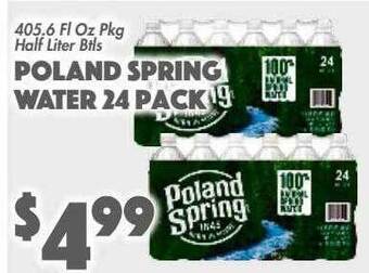 The Food Emporium Poland spring water 24 pack offer