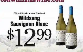 Wildsong sauvignon blanc