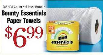 Morton Williams Bounty essentials paper towels offer