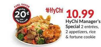 Hy-Vee Hychi manager's special offer