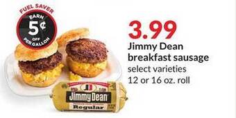 Hy-Vee Jimmy dean breakfast sausage offer