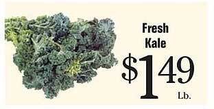 Morton Williams Fresh kale offer
