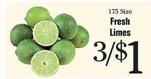 Morton Williams Fresh limes offer