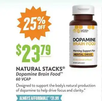 Natural Grocers Natural stacks® dopamine brain food™ 60 vcap offer