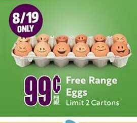 Natural Grocers Free range eggs offer