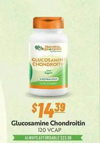 Natural Grocers Glucosamine chondroitin 120 vcap offer