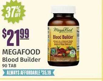Natural Grocers Megafood blood builder offer