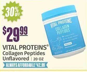 Natural Grocers Vital proteins collagen peptides unflavored offer