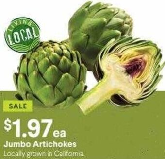 Raley's Jumbo Artichokes offer