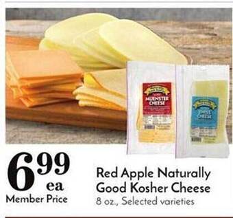 Pavilions Red apple naturally good kosher cheese offer